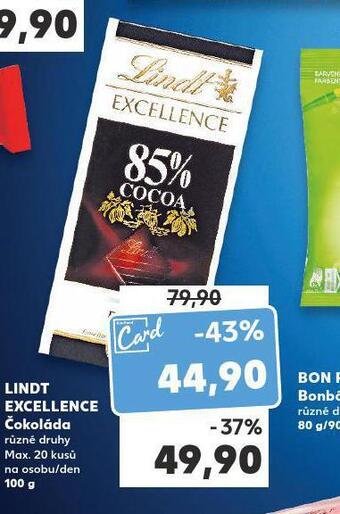 Kaufland Lindt excellence čokoláda nabídka