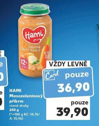 Kaufland Hami masozeleninový příkrm nabídka