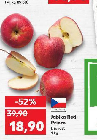 Kaufland Jablka red prince nabídka