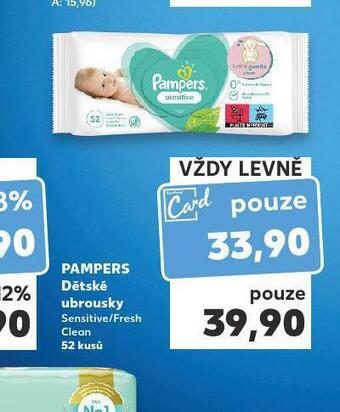 Kaufland Pampers dětské ubrousky nabídka