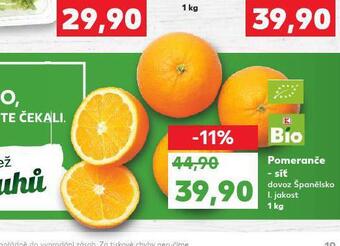 Kaufland Pomeranče nabídka