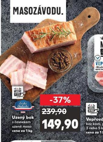 Kaufland Uzený bok s česnekem nabídka