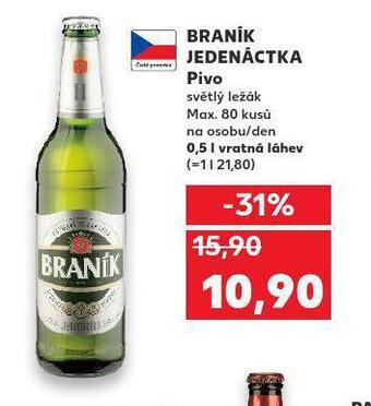 Kaufland Pivo braník 11 nabídka