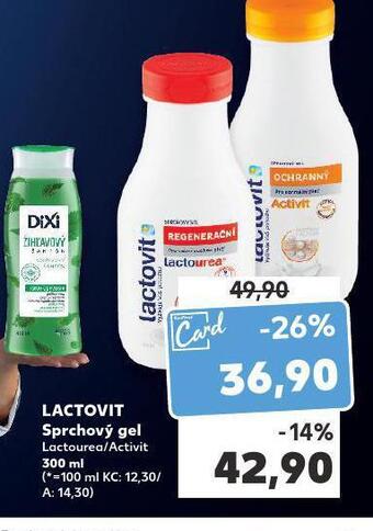 Kaufland Lactovit sprchový gel nabídka