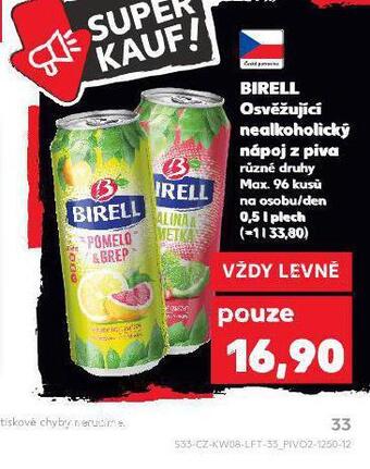 Kaufland Pivo birell nealko nabídka