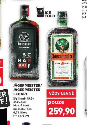 Kaufland Jägermeister nabídka