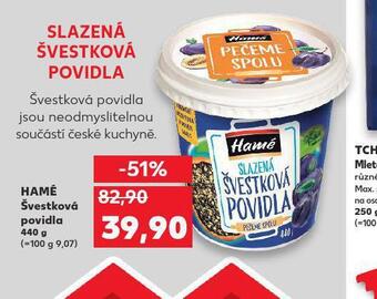 Kaufland Hamé švestková povidla nabídka