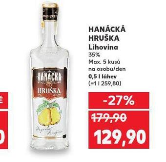 Kaufland Hanácká hruška nabídka