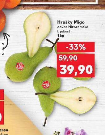 Kaufland Hrušky migo nabídka