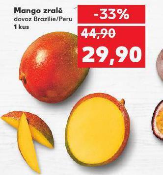 Kaufland Mango zralé nabídka