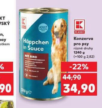 Kaufland Konzerva pro psy nabídka