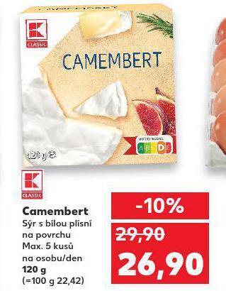 Kaufland Camembert nabídka