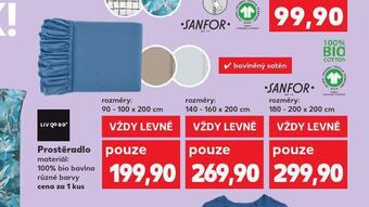 Kaufland Napínací prostěradlo 90-100 x 200 cm nabídka