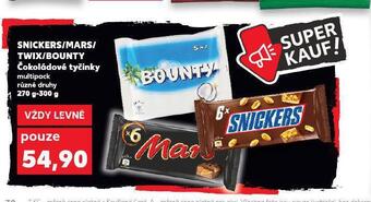 Kaufland Snickers / mars / twix / bounty nabídka
