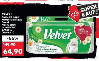 Kaufland Velvet toaletní papír nabídka