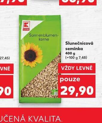 Kaufland Slunečnicová semínka nabídka