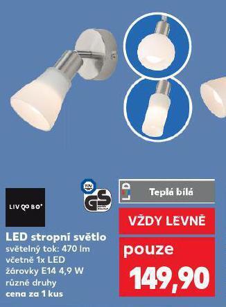 Kaufland Led stropní světlo nabídka