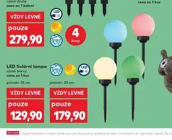 Kaufland Led solární lampa 15 cm nabídka