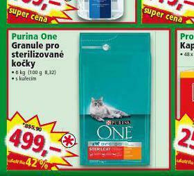 Norma Purina one granule pro kočky nabídka