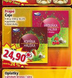 Norma Frapé čaj nabídka