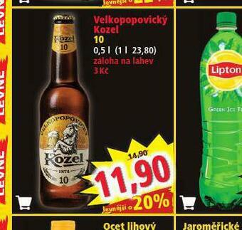 Norma Pivo velkopopovický kozel 10 nabídka