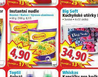 Norma Instantní nudle nabídka