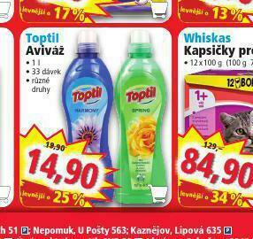 Norma Toptil aviváž nabídka