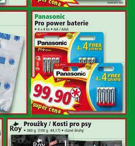 Norma Panasonic pro power baterie nabídka