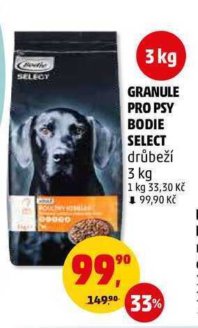 Penny Market Granule pro psy bodie select, 3 kg nabídka