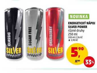 Penny Market Energetický nápoj silver power, 250 ml nabídka