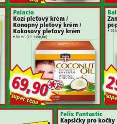 Norma Palacio kokosový pleťový krém nabídka
