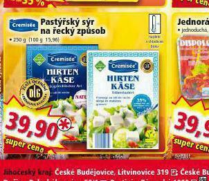 Norma Pastýřský sýr na řecký způsob nabídka