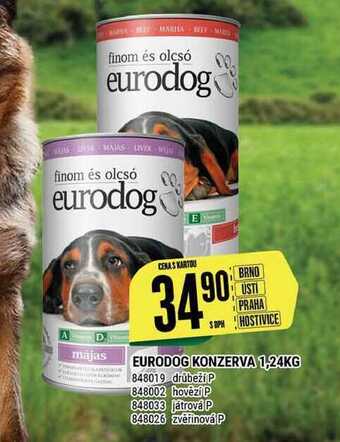 Eurodog konzerva 1,24kg
