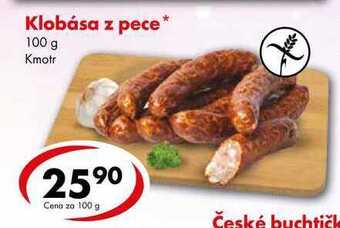 CBA Klobása z pece 100 g nabídka