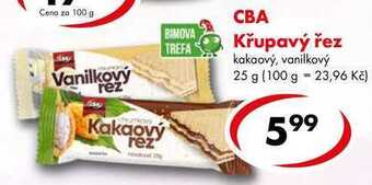 CBA Cba křupavý řez, 25 g nabídka