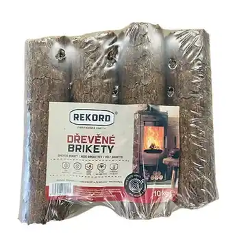OBI Rekord dřevěné brikety round 10 kg nabídka