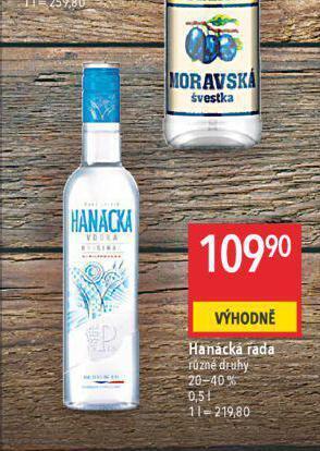 Globus Hanácká řada nabídka