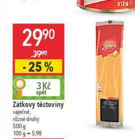 Globus Zátkovy těstoviny nabídka