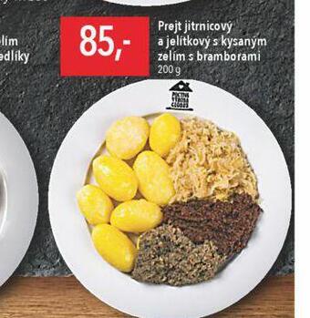 Globus Prejt jitrnicový a jelítkový s kysaným zelím s bramborami nabídka