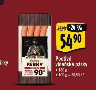 Albert Poctivé vídeňské párky nabídka