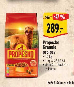 Albert Propesko granule pro psy nabídka
