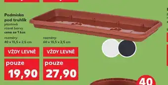 Kaufland Podmiska pod truhlík 40 cm nabídka