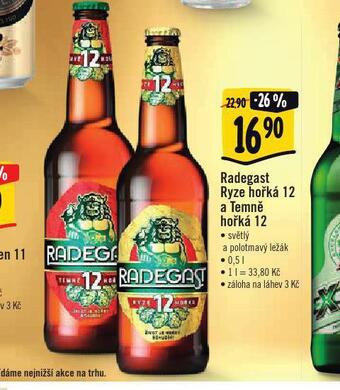 Albert Pivo radegast ryze hořká 12 nabídka