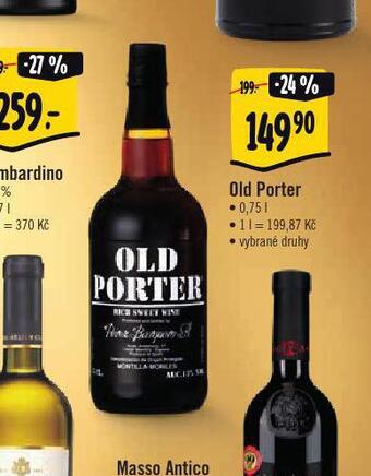 Albert Old porter nabídka