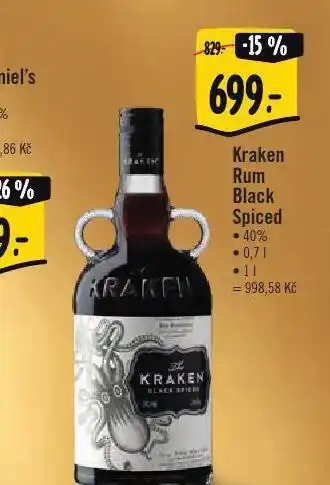 Albert Kraken rum black spiced nabídka