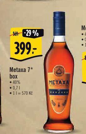 Albert Metaxa 7* box nabídka