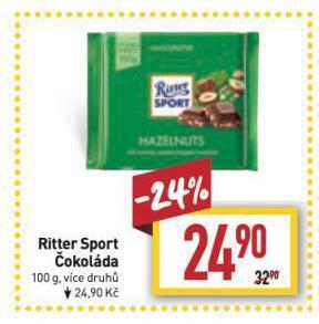 Billa Ritter sport čokoláda nabídka