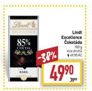 Billa Lindt excellence čokoláda nabídka