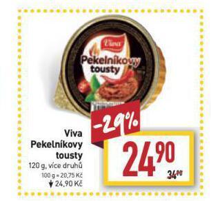 Billa Viva pekelníkovy tousty nabídka