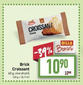 Billa Brick croissant nabídka